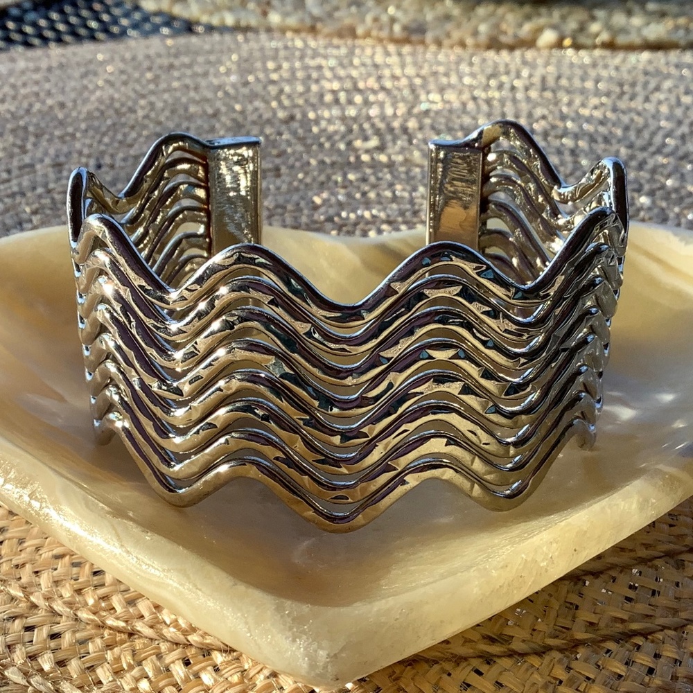 Silver Bangle Cuff Bracelet